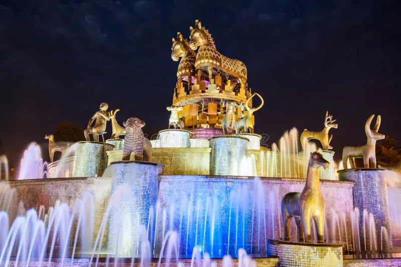 fountain-kutaisi-georgia-september-kolkhida-night-center-georgia-68157959