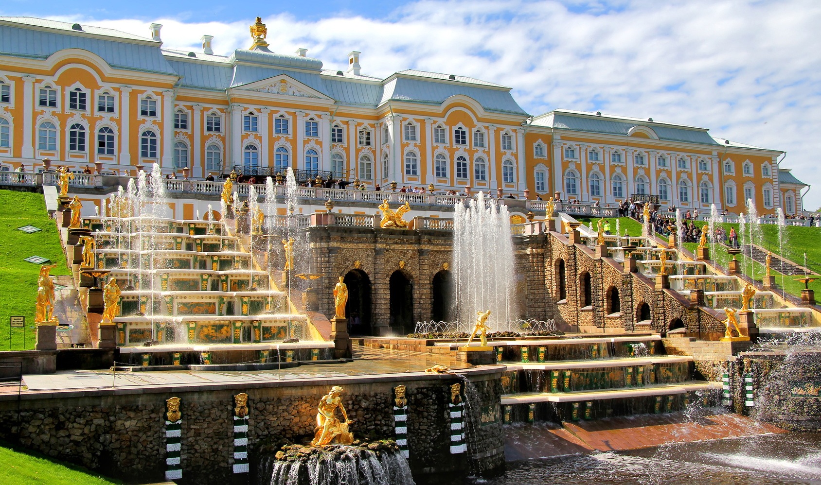 Grand Cascade in Peterhof Palace, Saint Peresburg, Russia